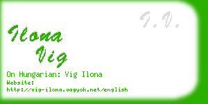 ilona vig business card